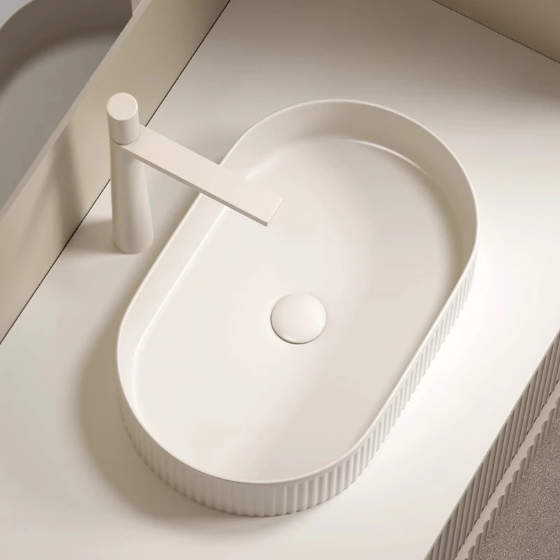 

Cream Wind Table Basin Ceramic Washbasin Cream White Art Washbasin Toilet Washbasin