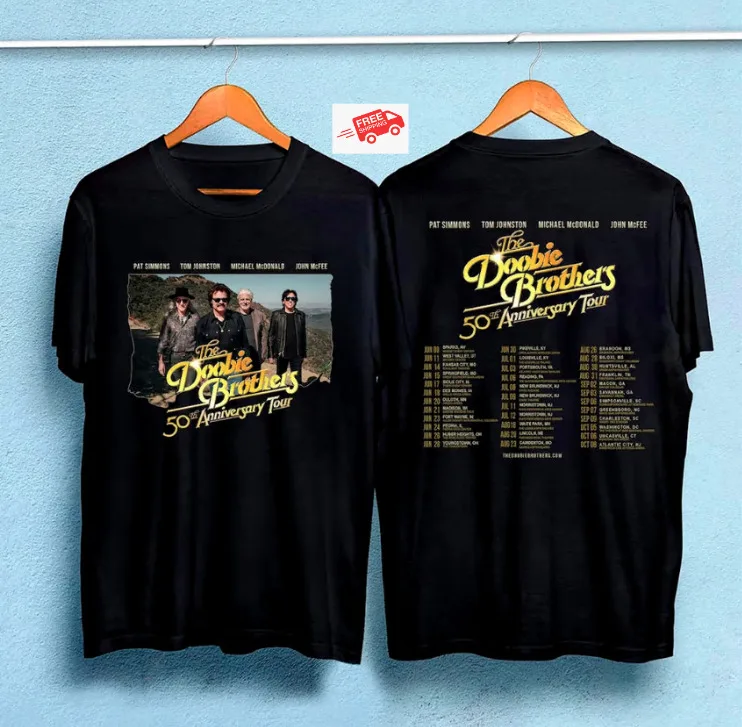 

Brothers Doobie 2023 Tour Anniversary 50th T-Shirt World Gift Fans Shirt Music