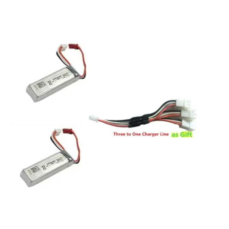 7.4V 500mAh Batterij Voor A310 Afstandsbediening Vliegtuig A310 Borstelloze RC Vliegtuig Batterij Vliegtuigen Onderdelen Accessoires USB Lijn