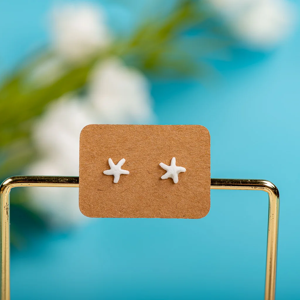 Porcelain Multicolor Ceramic Earrings Anti-allergic Cartoon cute little animal jewelry  #LY519 stainless steel children jewelry