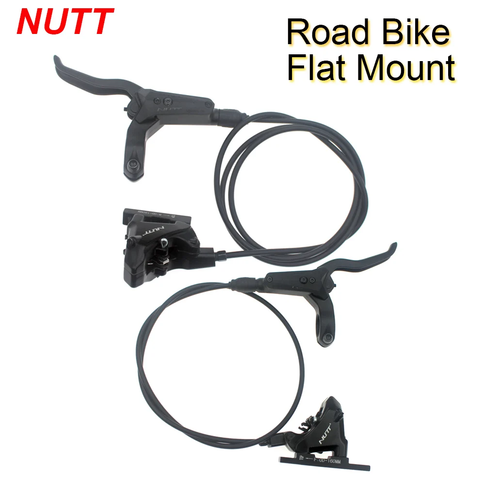 

Flat Road Bike Mount Oil Disc Brake 2 Piston Hydraulic Caliper Double Side Brake with Rotor for Flat Handlebar Road Bike