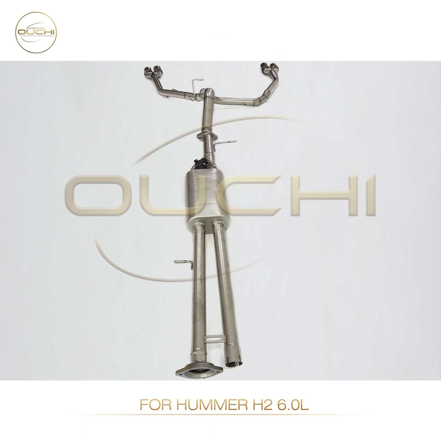 

OUCHI Factory Direct Sales Catback For Hummer H2 6.0L Stainless Steel Car Exhaust Electronic Valve Muffler Tips Car Accessories