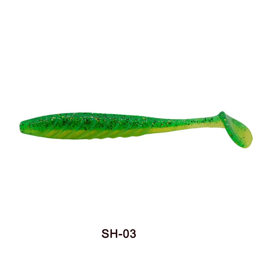 ESFISHING Angelköder Ripple Shad 100mm 125mm 70mm Weicher SwimBait Meeresangeln Plastikköder Hecht Barsch Pesca