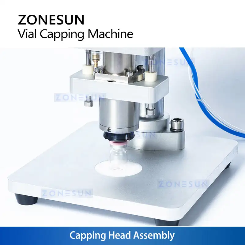 ZONESUN ZS-YG08B Pneumatic Aluminum Plastic Penicillin Capping Machine