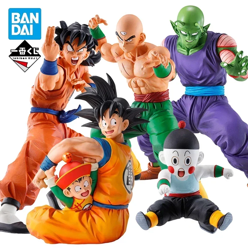

DRAGON BALL Original Bandai Ichiban Kuji Soldiers of the Earth Son Goku Son Gohan Tien Shinhan Chaoz Anime Figure Model Ornament
