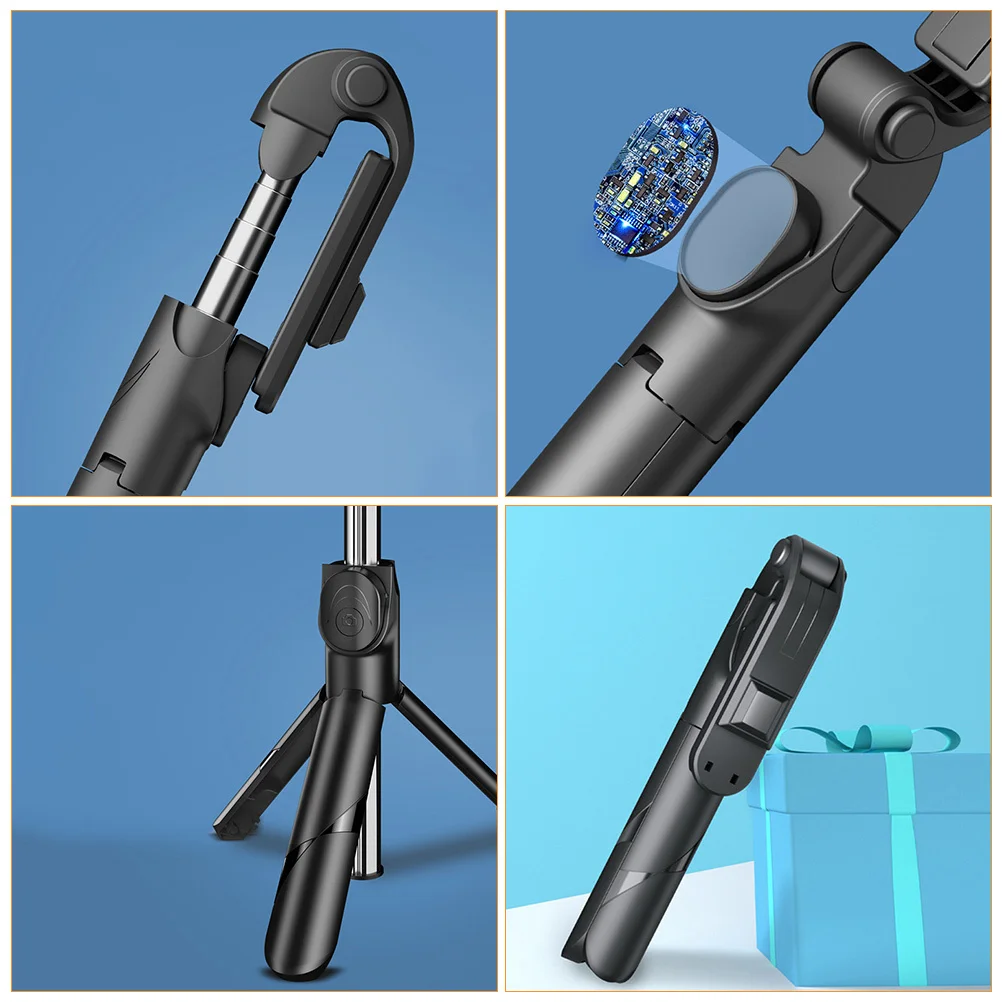 

1Pcs Phone Live Tripod Stand Mobile Tripod for Streaming and Compact Lightweight Design with Adjustable Angle Black