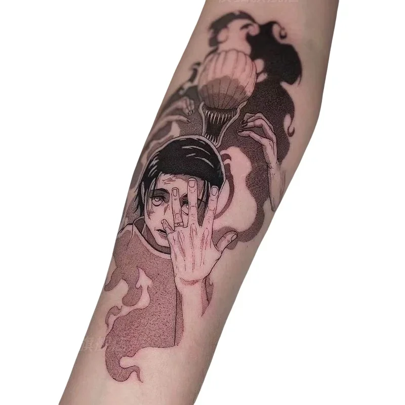 

Jujutsu Kaisen Okkotsu Yuta аниме временные татуировки мультфильм черная водостойкая поддельная татуировка наклейка боди-арт переносная татуировка