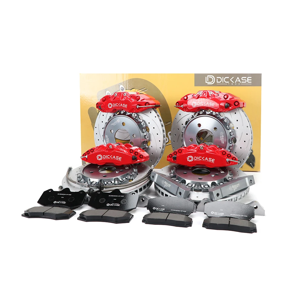 

Dicase big brake system front 6 rear 4 piston brake caliper with ceramics pads high carbon discs for nissan sentra