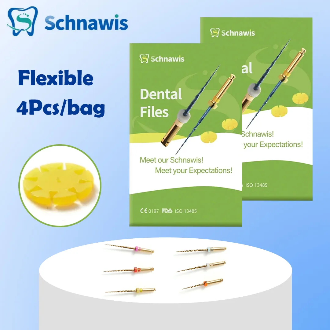 4Pcs/bag W3 Pro Dental Files Engine NiTi Super Rotary File Endo Root Canal File Endodontic SX-F3 Rotary Flexible Dentistry Files