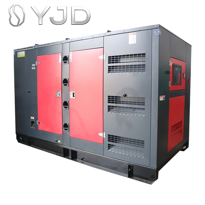 200KVA Powered Silent Diesel Generator 80KW Electric Power Genset Remote Start Auto 100% Copper Alternator Factory Price
