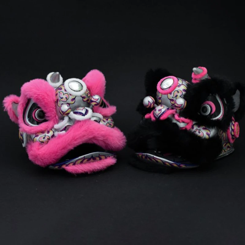 1pc Lion Dance Ornaments Chinese Style Home Car Lucky Keychain Decor Lion Creative Personality Interior Accessories