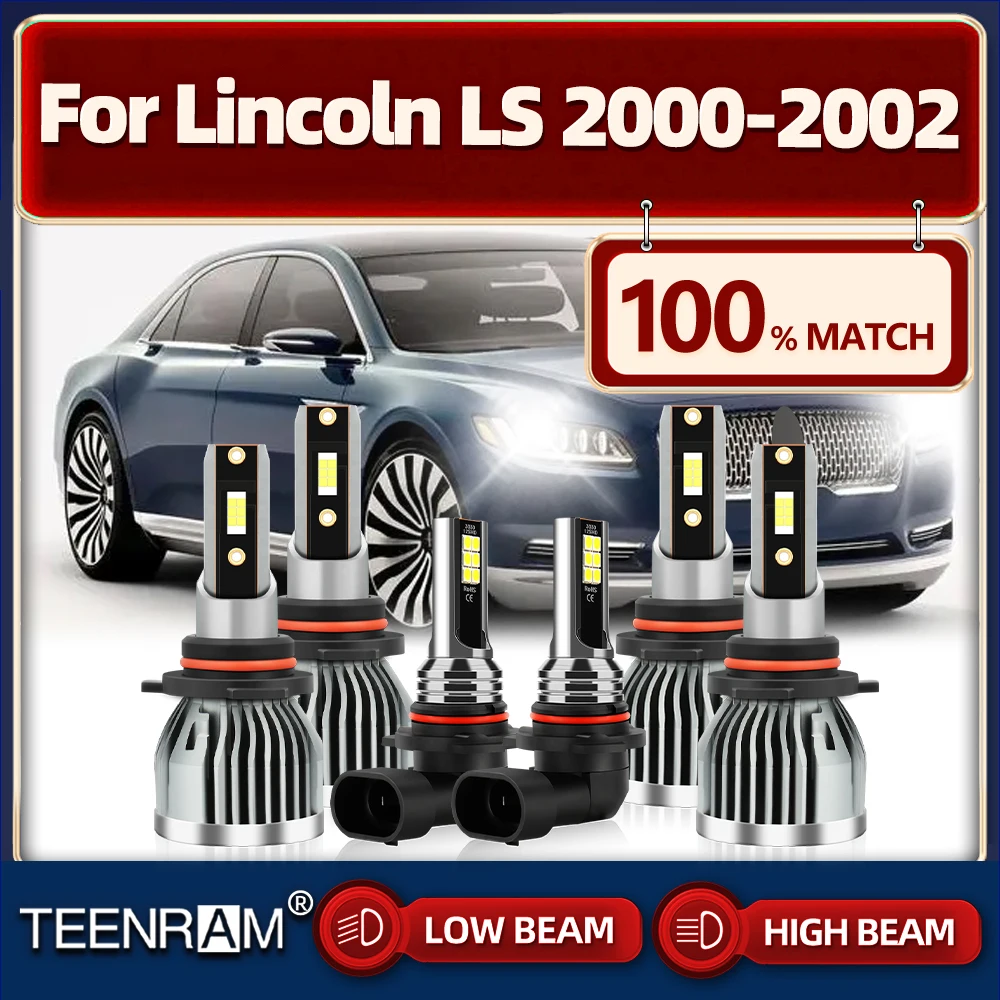 

LED Headlight Bulbs 360W 60000LM Car Headlamps 6000K White CSP Chips Auto Fog Lamps 12V 24V For Lincoln LS 2000 2001 2002