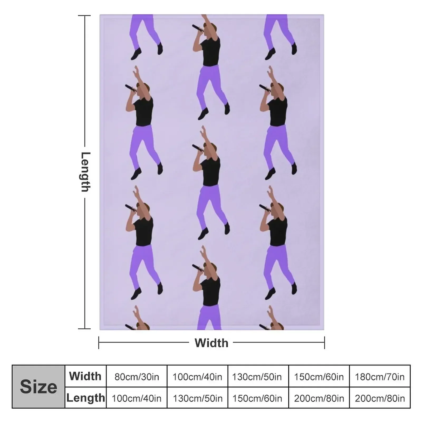 niall horan purple pants Throw Blanket Personalized Gift funny gift for winter Multi-Purpose Soft Plush Plaid Beach Blankets