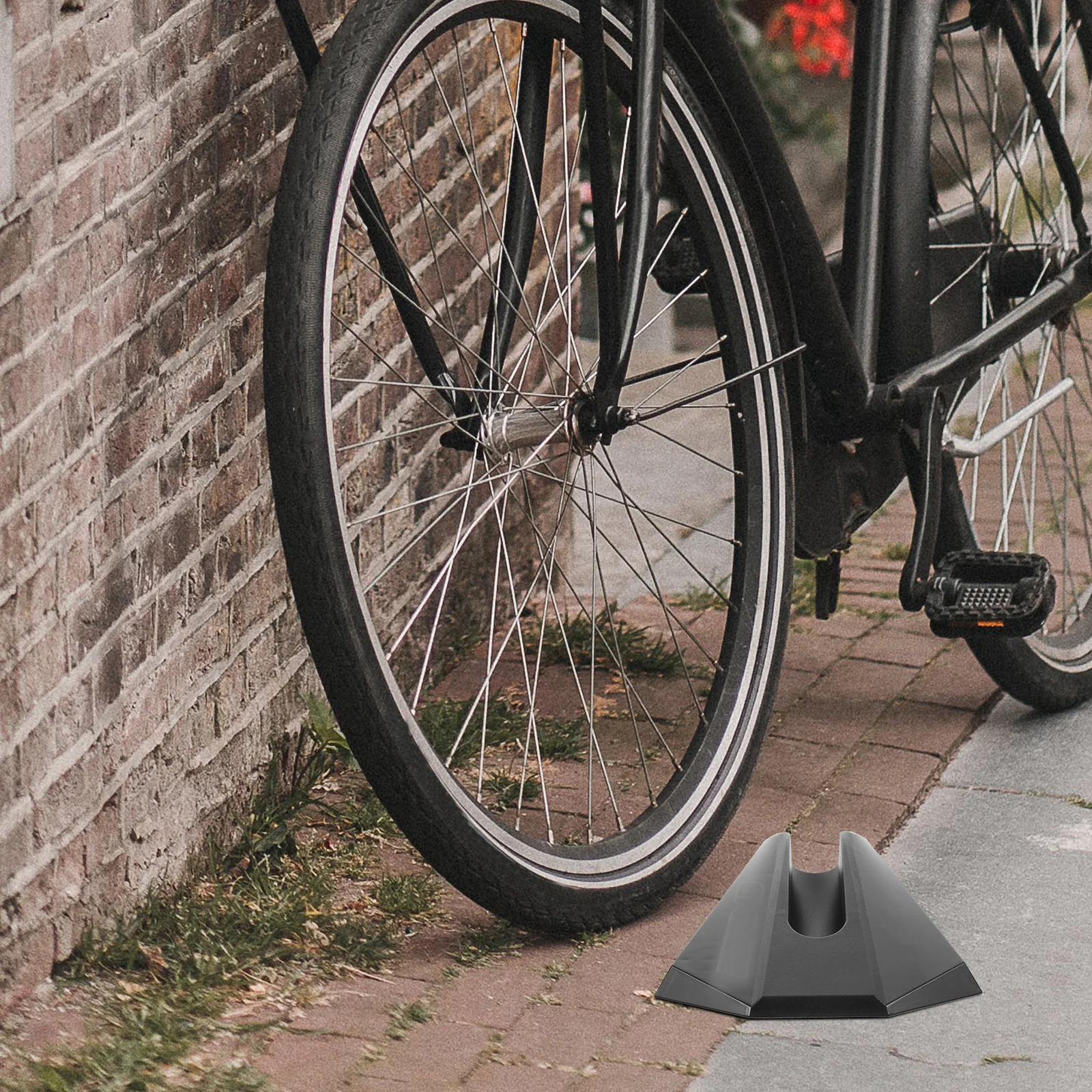 

Front Wheel Riser Block Plastic Stable Bike Training Stand Non-Slip Indoor Cycling Mat Replacement Front Wheel Pad Riser