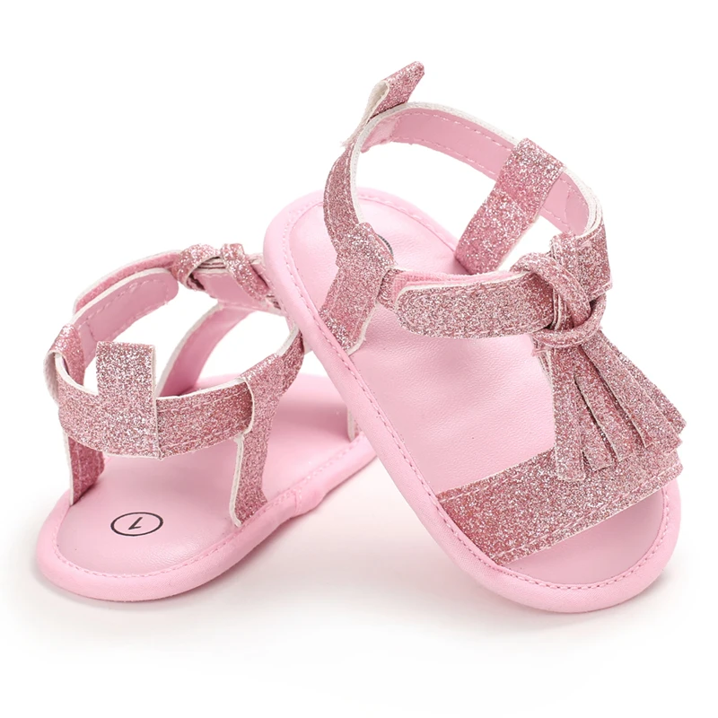 0-18M Mode Neugeborenen Rosa Baby Schuhe Non-slip Tuch Unten Schuhe Für Mädchen Elegante Atmungs Freizeit baby Ersten Wanderschuhe