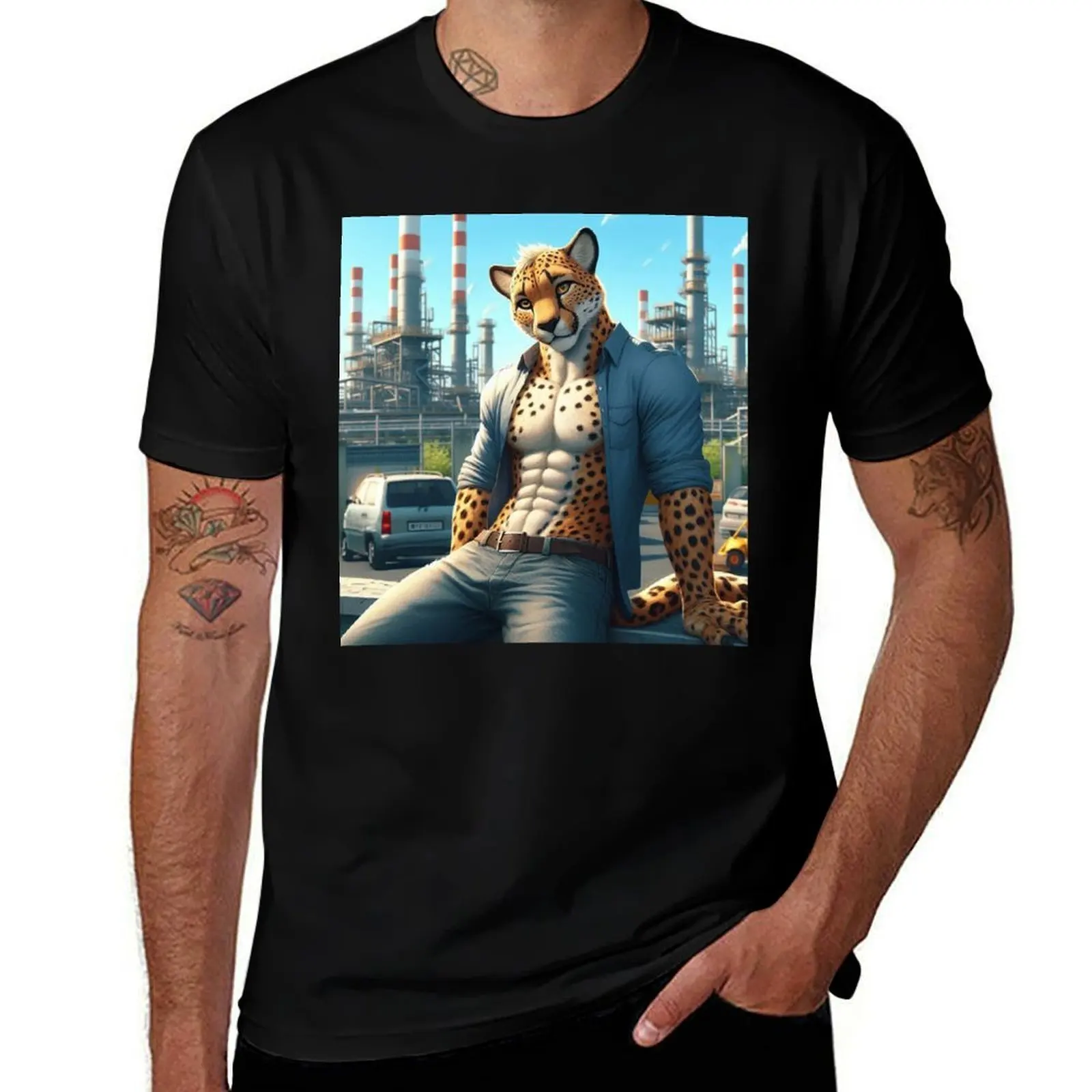 

Cheetah in the Heat T-Shirt custom shirt anime clothes tshirts personalised graphic t shirts mens designer clothes