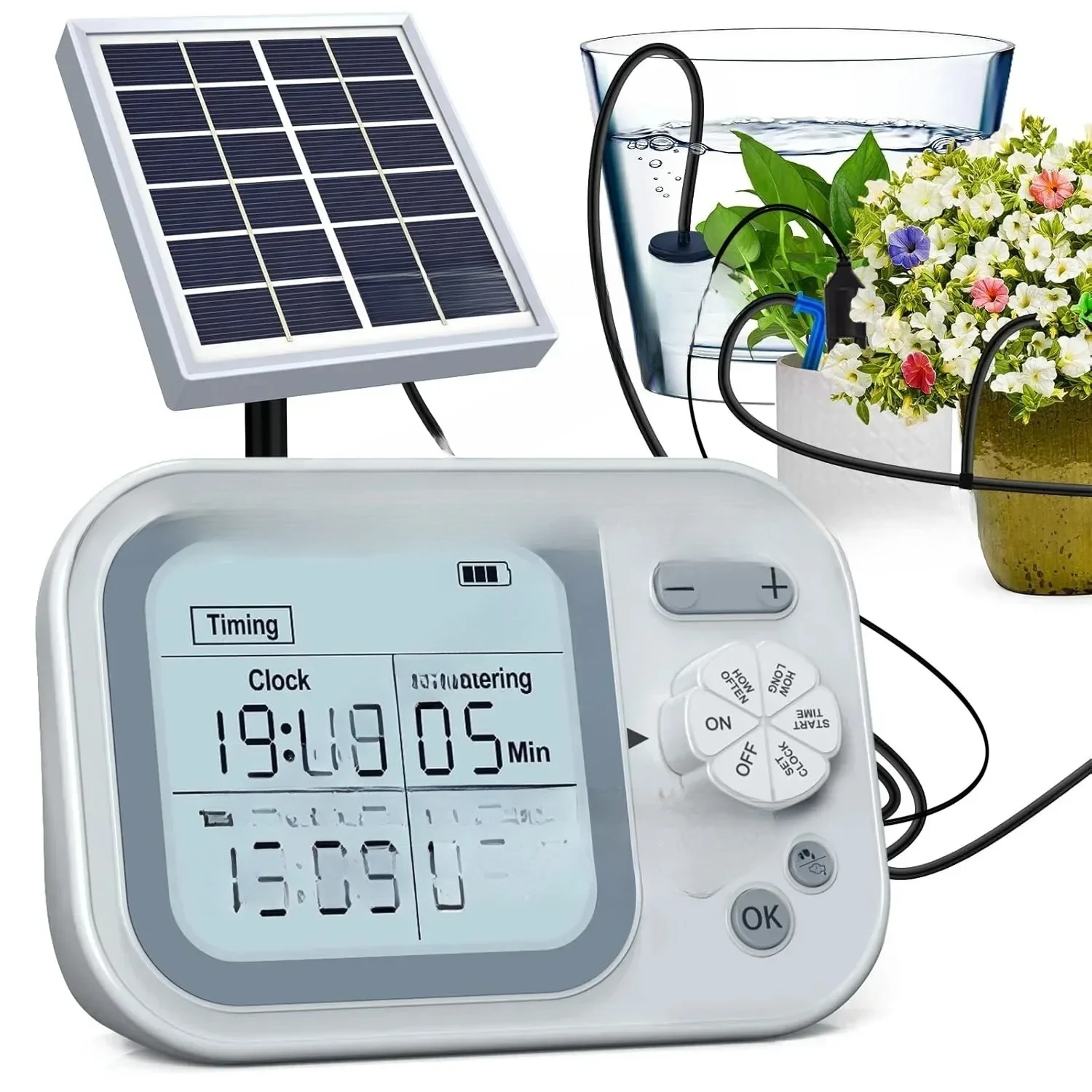 Automatic Irrigation System Plant Watering System KitSmart Humidity Detection for the Balcony Plant Bed and Green Home