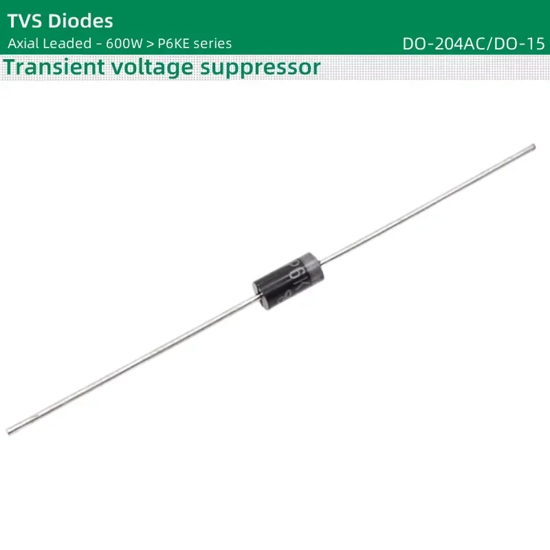 50pcs/lot TVS Diodes DO-204AC/DO-15 package 600W P6KE15A P6KE15CA P6KE16A P6KE16CA P6KE18A P6KE18CA P6KE20A P6KE20CA P6KE series