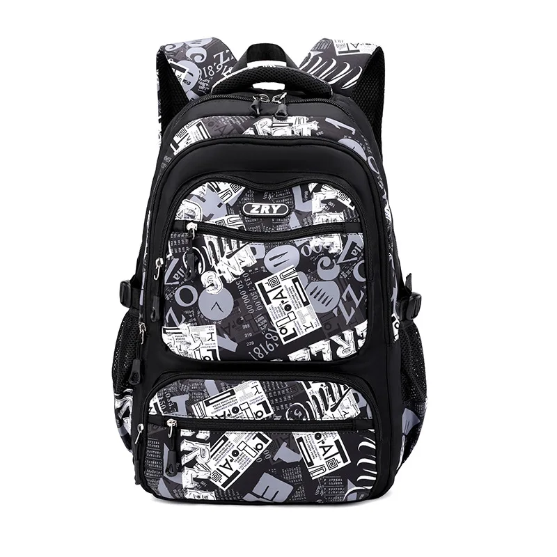2026 Graffiti Printed Student Backpack for Teenage Boys and Girls High quality nylon waterproof school bags Orthopedic schoolbag