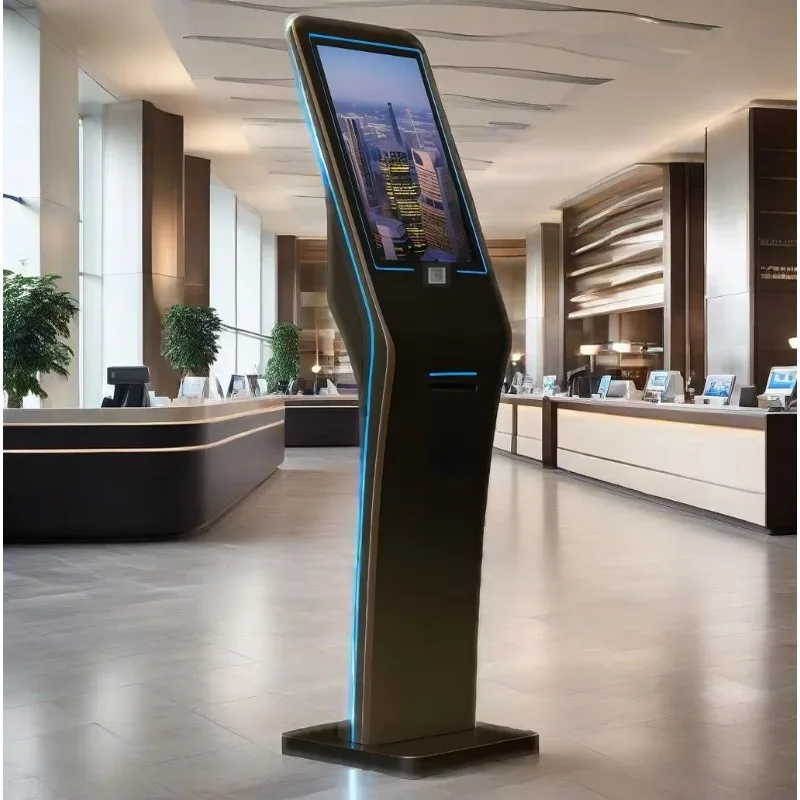 Hotel Check in Kiosk With 80 mm Thermal Printer and Key Card Dispenser