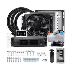 Compressor de ar condicionado elétrico automotivo universal 12v 24v para carro van street rod quente clássico a/c condicionador