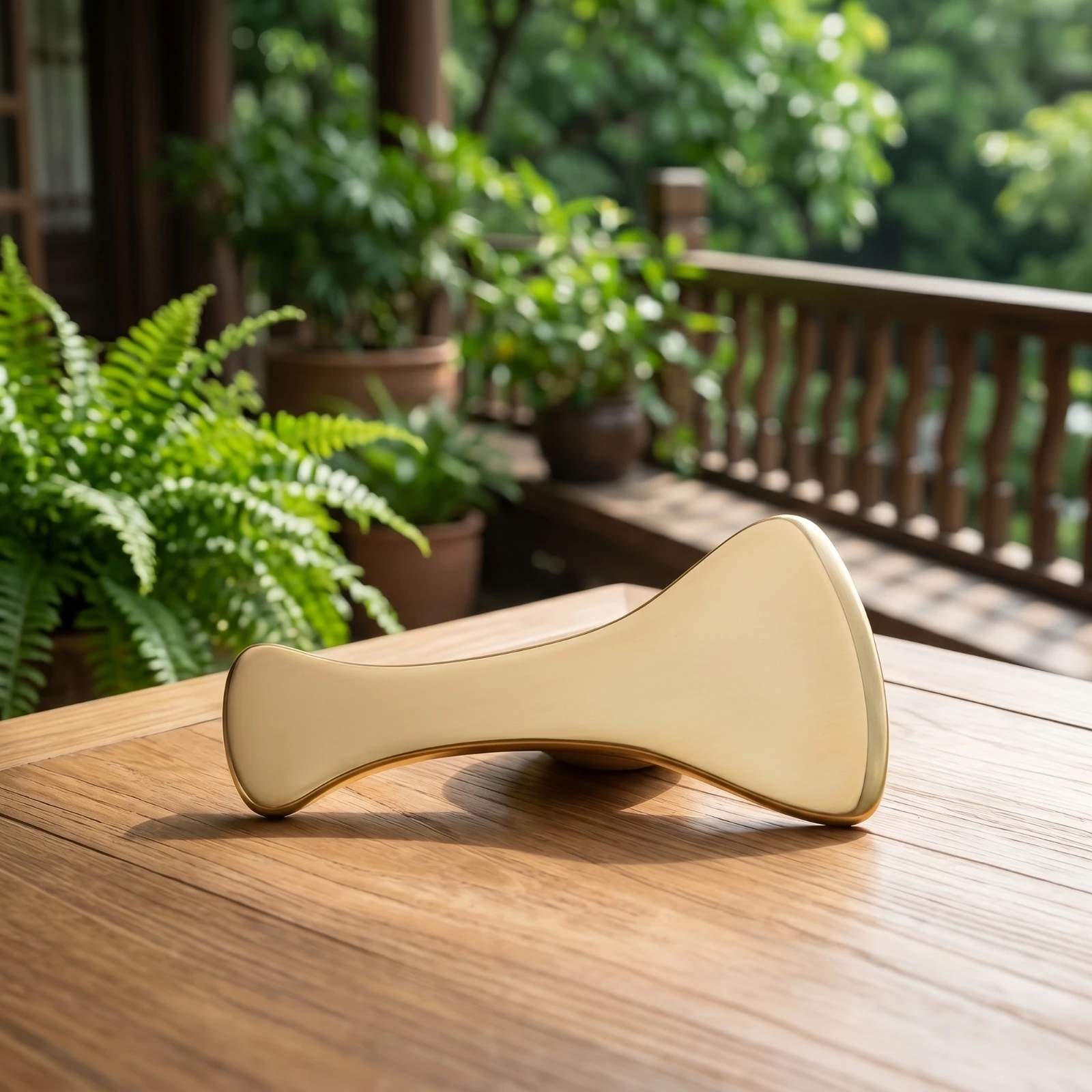 Gua Sha Board with Guarding Sleeve Rounded Edges Gua Sha Tool Brass Scraper Smooth Edge Massager Ergonomic