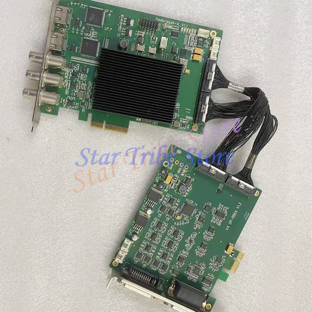 Computer Video Capture Card RB6-4K Redbridge6-VAOP V1.21-RH PCI-E Redbridge6A-HD V1.1-RH