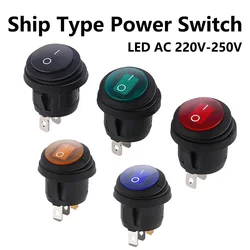 5/20/100PCS 3Pin 12V KCD1 Mini Round Circular Shape Waterproof Rocker Switch ON/OFF Electrical Equipment With Lighting Power