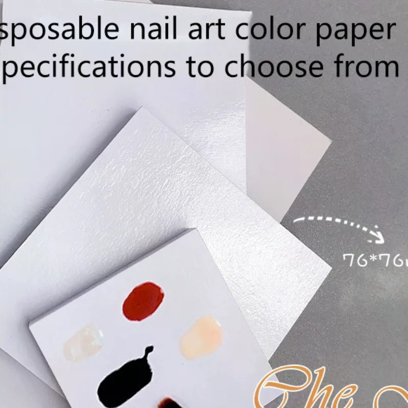 50 قطعة المتاح تظليل الغراء ورقة المسيل للدموع مسمار التنغيم لوحات طلاء الأظافر اللون خلط صينية مقاوم للماء ورقة عرض المجلس #1