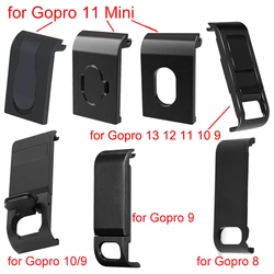 Battery Cover Removable Charging Port Adapter Battery Door for GoPro Hero 13 12 Black Mini 11 10 9 8 Side Case Mount Accessories