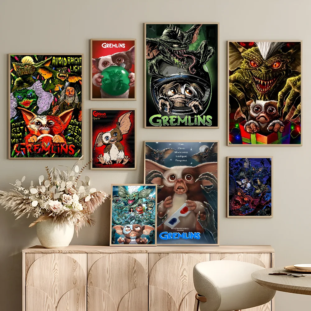 Gremlins Movie Vintage Posters Sticky Vintage Room Home Bar Cafe Decor Kawaii Room Decor