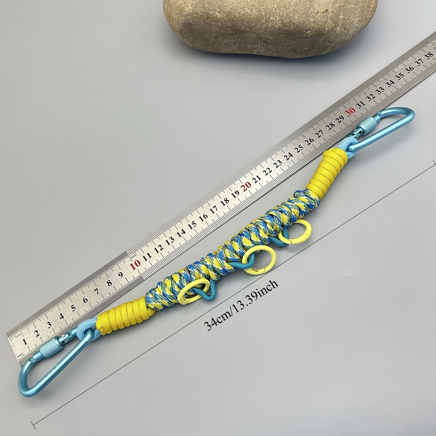 Outdoor Backpack Expansion Decoration Hanging Rope Chain Dopamine Color Arbitrary Hanging Bag Hand Woven Umbrella Rope