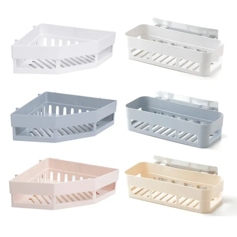 Shelf Bathroom Shelf Organizer Toilet Shampoo Gel Storage Basket Decoration Bathroom Corner Shower Shelf Rack Holder Accessories