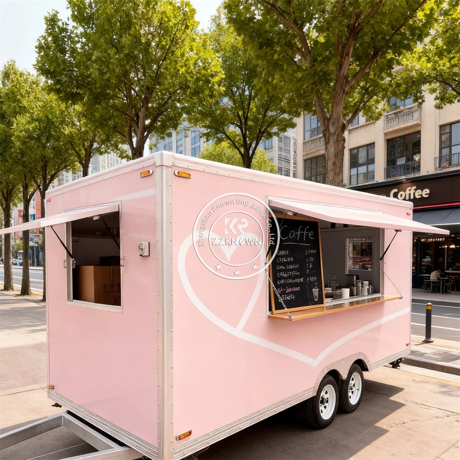 

Mobile Food Trailer Fully Equipped High Quality Coffee Pizza BBQ Cart Street Ice Cream Catering Trailer Food Truck With Kitchen
