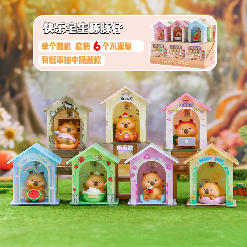 

Hot Selling Happy Homeborn Dolphin Baby Blind Box Capybara Trendy Play Can Light Up Desktop Ornament Birthday Gift Wholesale
