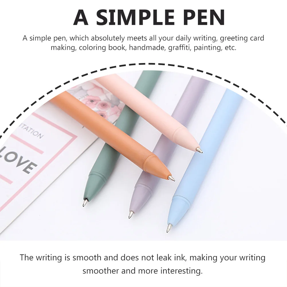 

24pcs Pressing Gel Pen Smooth Leakproof Writing Office School Student Use High Grade Material Long Lasting Daily Writing