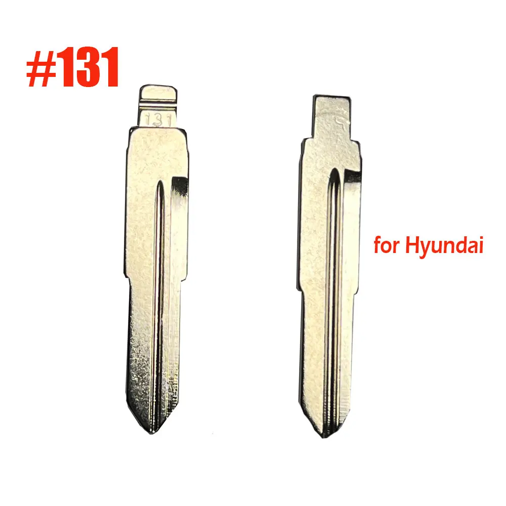 Flip KD Key Blade para Hyundai KD, Metal Fob Substituição, Uncut Car Controle Remoto Acessórios, VVDI JMD, 131 #, 10Pcs