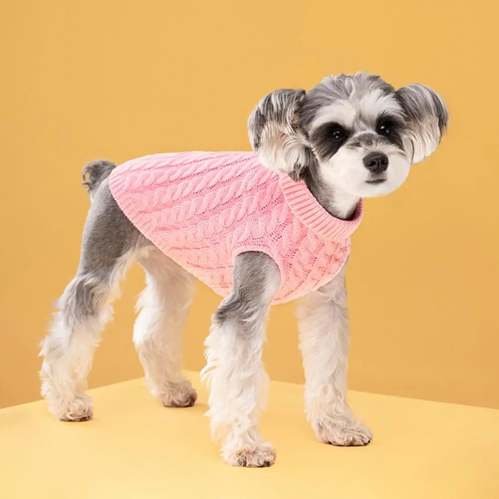 

Fashionable Pet Sweater Stylish Winter Pet Sweaters Lapel Turtleneck Designs for Cats Dogs to Keep Them Warm Fashionable