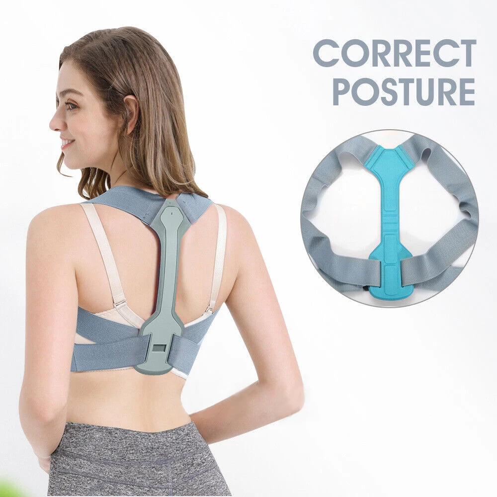 Posture Corrector Adjustable Shoulder Back Support Belt Straightener Brace Strap Office Use Pain Relief