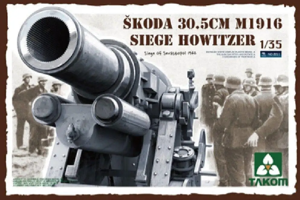 

Takom 1/35 2011 Skoda 30.5cm M1916 Siege Howitzer Model Kit