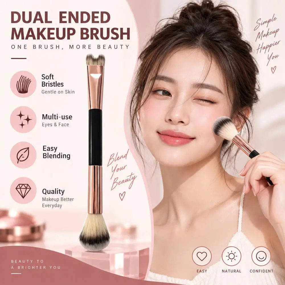 U-shaped Plastic Nose Three-dimensional Contouring Nasal Shadow Brush Single Dual Head Multifunctional Makeup Brush Makeup Tools