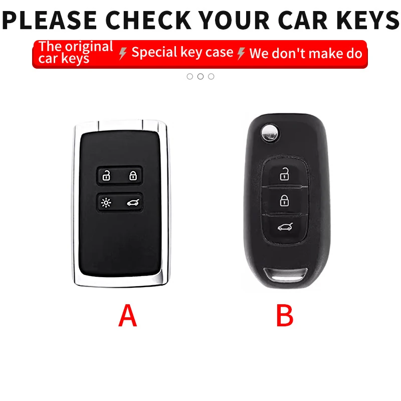 For Renault Kadjar Captur Megane Sandero Stepway Logan Clio 5 2022 Arkana 2020 2021 Kwid 2023 Car Flip Key Case Cover