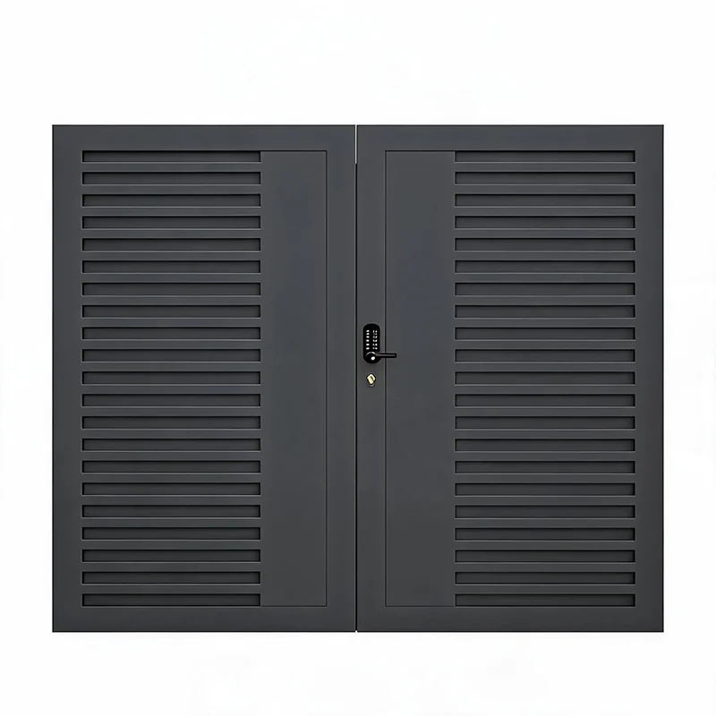 Outdoor Modern Entrance Security Main Gate Aluminum Outdoor Automatic Swing Gate for House Villa