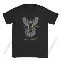 Camiseta masculina mazinger z escuro robô vintage puro algodão t elegante chique camisetas crewneck roupas