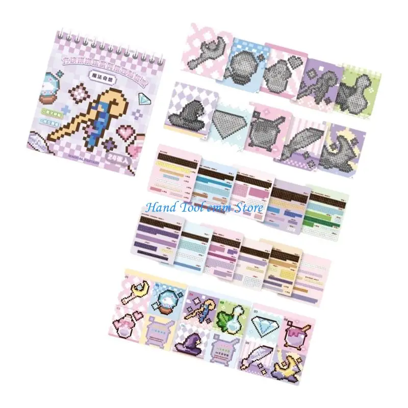 Picture 4: H37F Puzzle Art Set For Kids Stress Relief Craft Project Sticker With Synthetic Paper