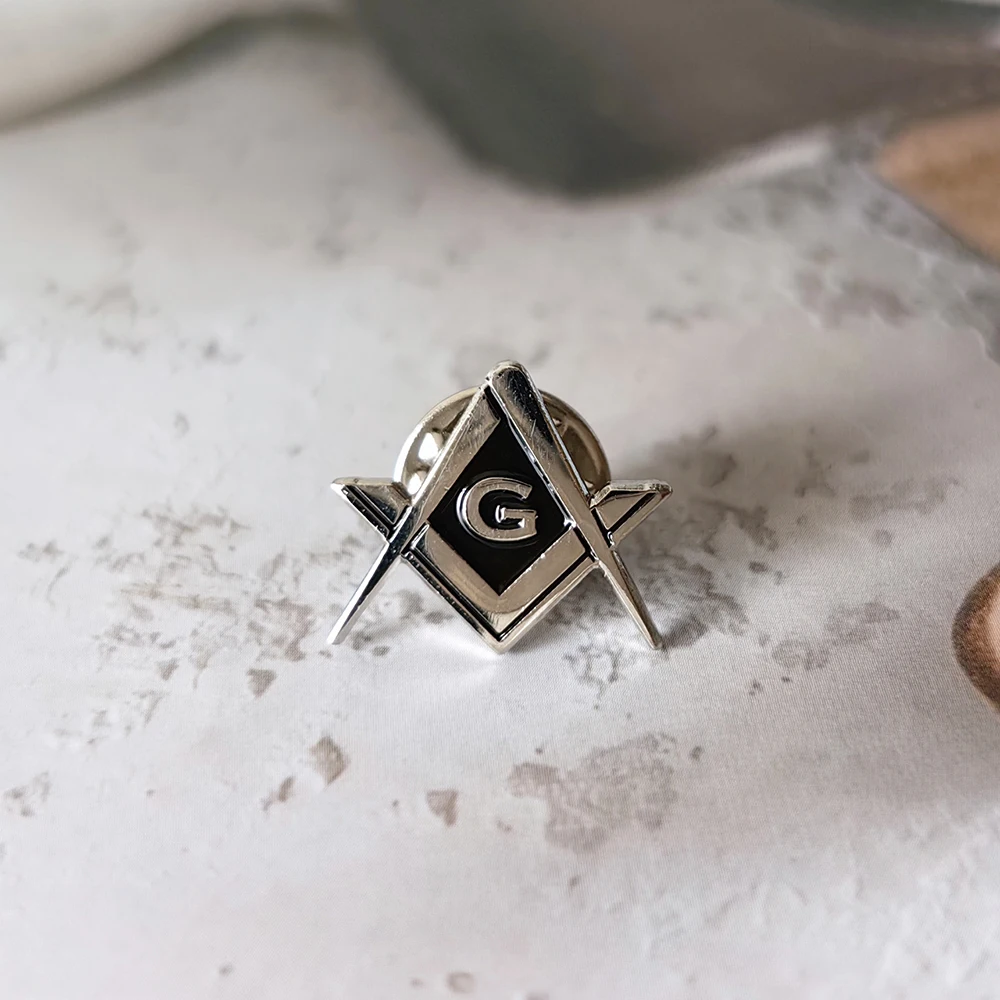 Masonic Lapel Pins Souvenir Badge Number G Gifts  Mason Freemason Present  Size1.7*1.5cm Zinc Alloy