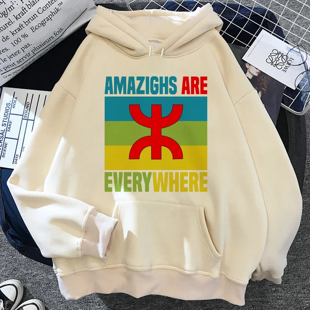 Amazigh Hoodies Male Graphic Harajuku Anime Printed Women Pullover Graphic Manga