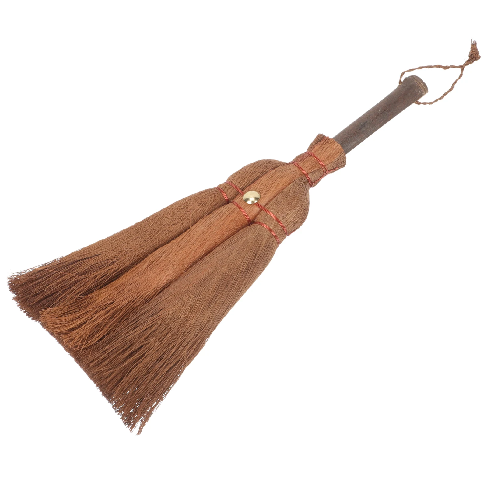

Palm Fiber Broom Small Desktop Dust Removal Brush Natural Cleaning Tool Hand-made Whisk Broom Kitchen Office Home Use Practical