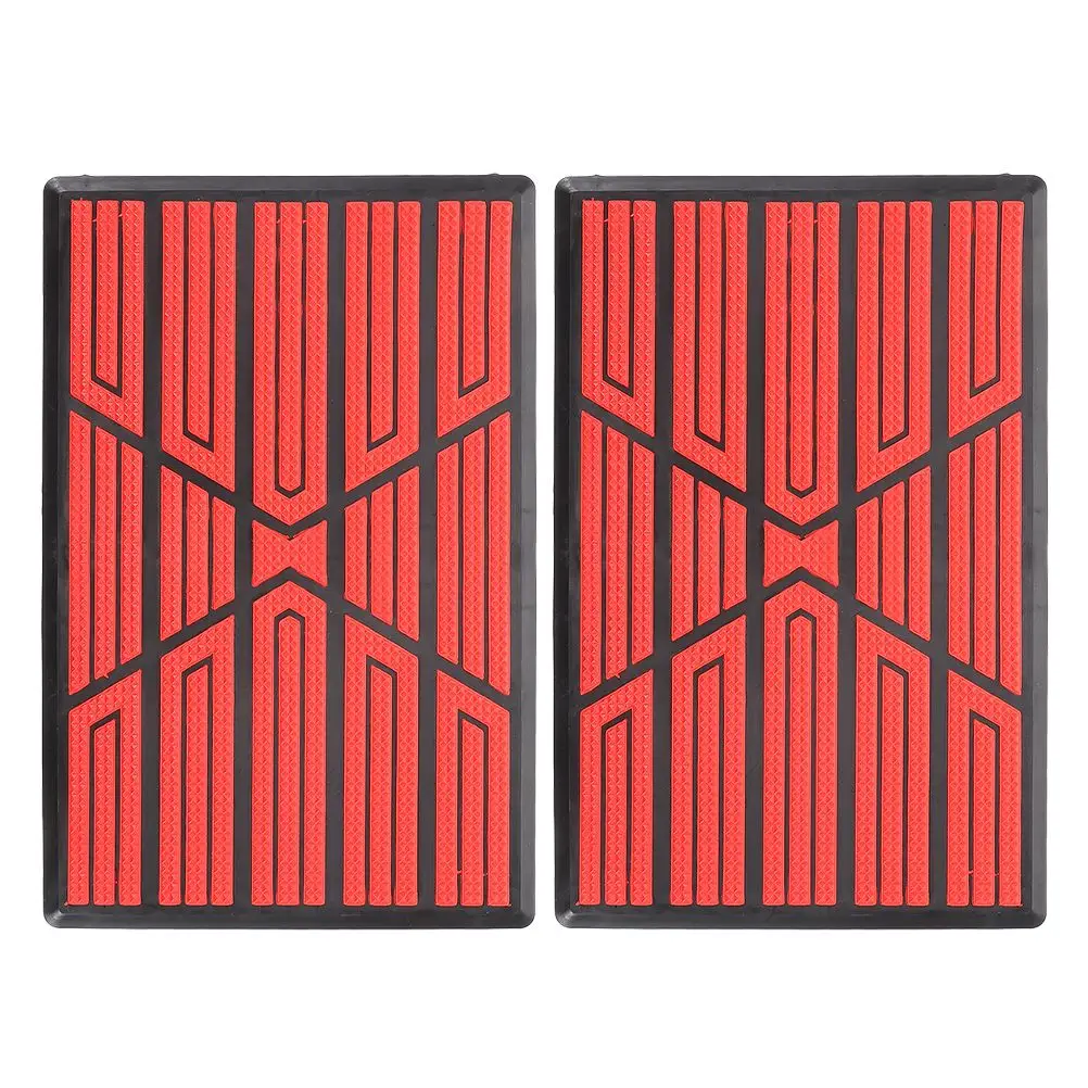 

2 Pcs Car Floor Mat Repair Patch Durable PP PVC Plastic Pedal Pads Anti Slip Carpet Maintenance Patch Kit Auto