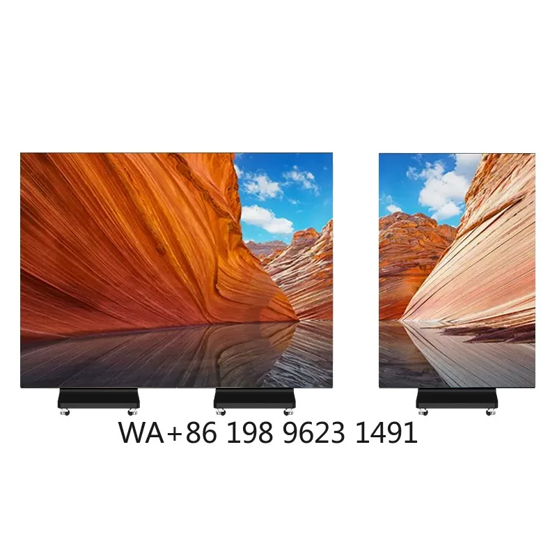 

Portable Foldable LED Poster Screen P1.25 P1.53 P1.86 P2.5 P3 Indoor Banner Totem Stand for Shopping Mall Advertising
